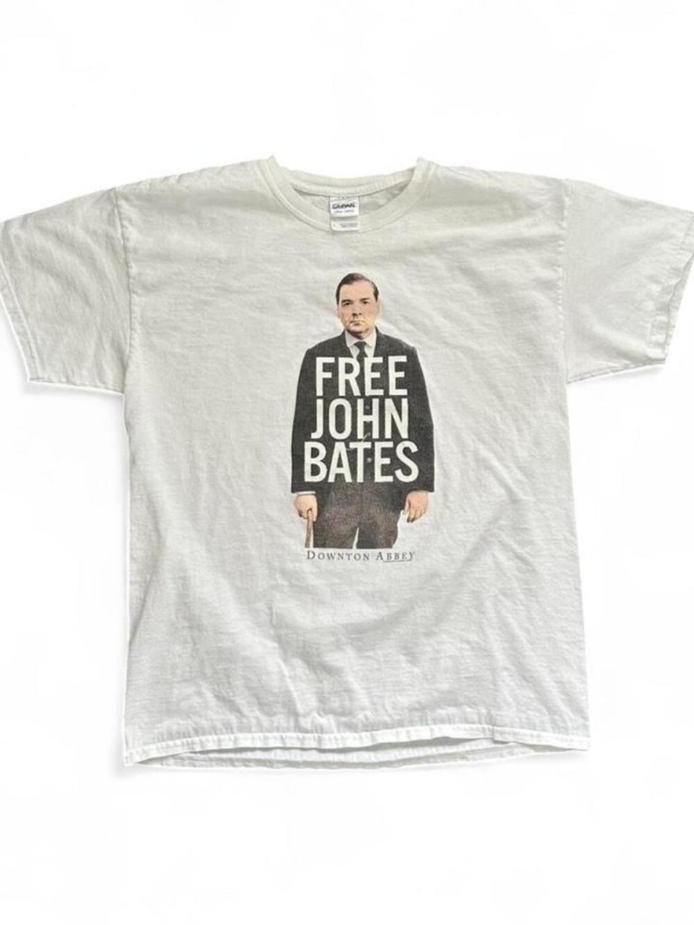 Downton Abbey Free John Bates Graphic T-Shirt TV Promo 2012 Men's Large